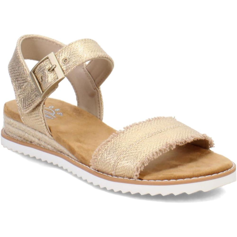 imageSkechers Womens Bobs Desert KissGold Crush SandalGold