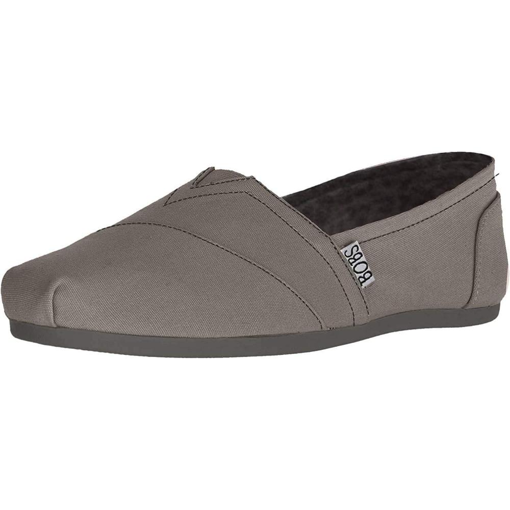 imageSkechers Womens Bobs PlushPeace ampamp Love Ballet FlatCharcoal
