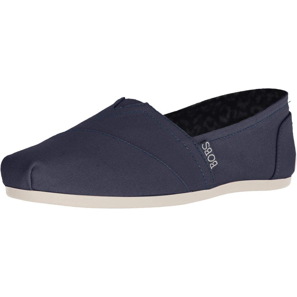 imageSkechers Womens Bobs PlushPeace ampamp Love Ballet FlatNavyWhite
