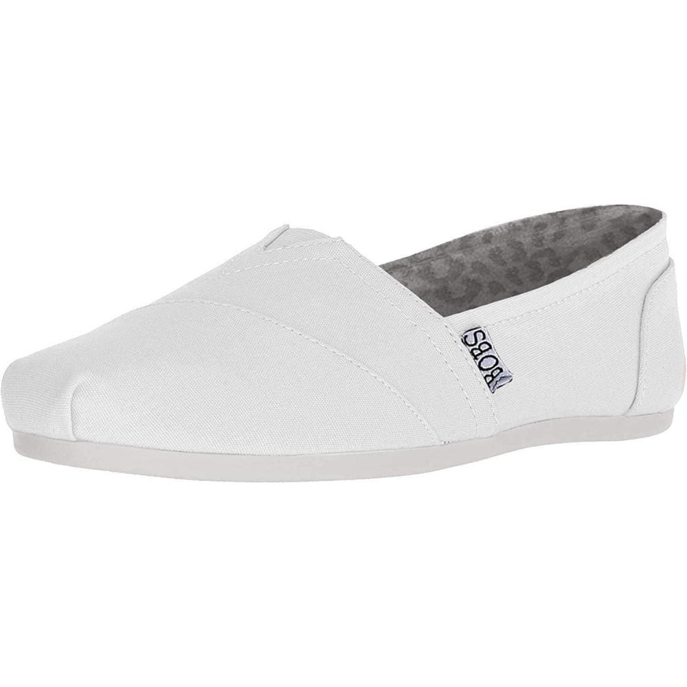 imageSkechers Womens Bobs PlushPeace ampamp Love Ballet FlatWhite