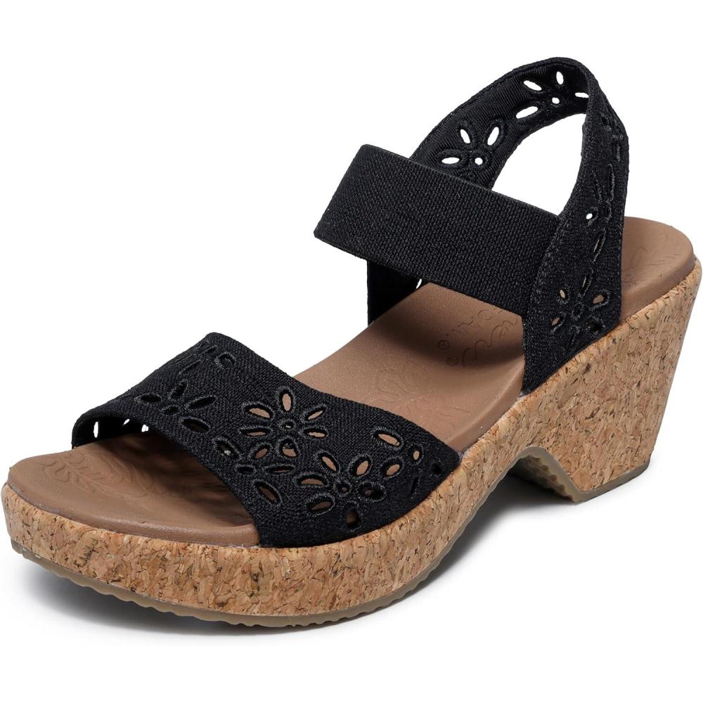 imageSkechers Womens BrystolBeach Bliss Wedge SandalBlack