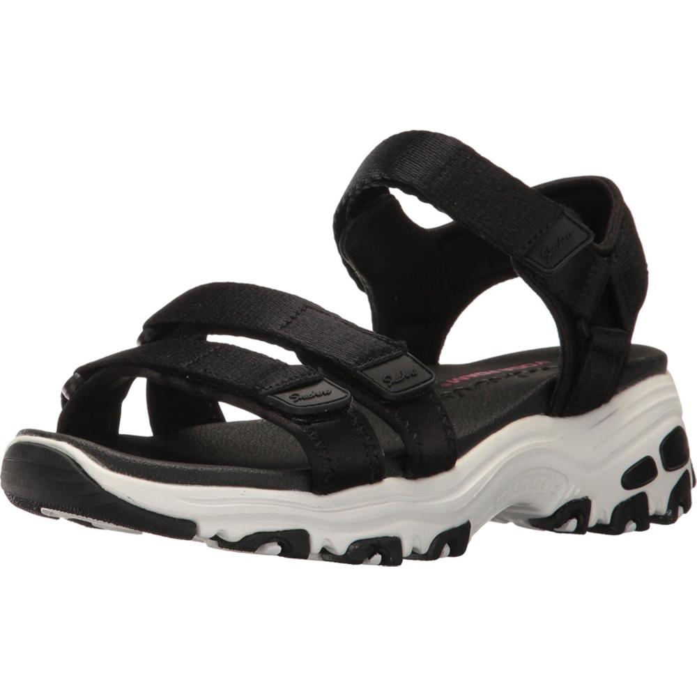 imageSkechers Womens Dlites  Fresh Catch Wedge SandalsBlack