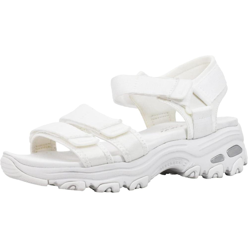 imageSkechers Womens Dlites  Fresh Catch Wedge SandalsWhite