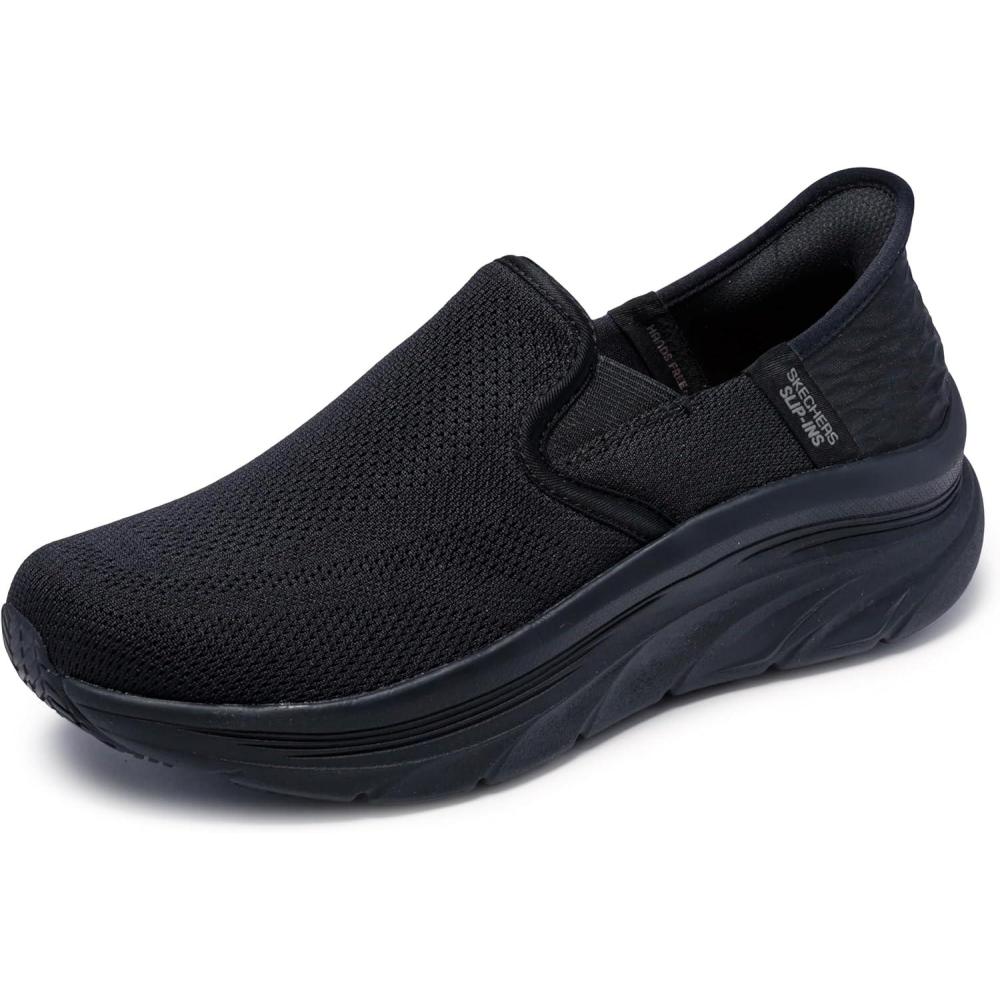 imageSkechers Womens Dlux Walker Sr Ugina Hands Free Slipins Health Care Professional ShoeBlack