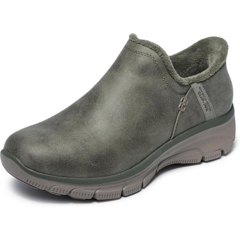 imageSkechers Womens Easy GoingModern HourHands Free Slipins Ankle BootOlive
