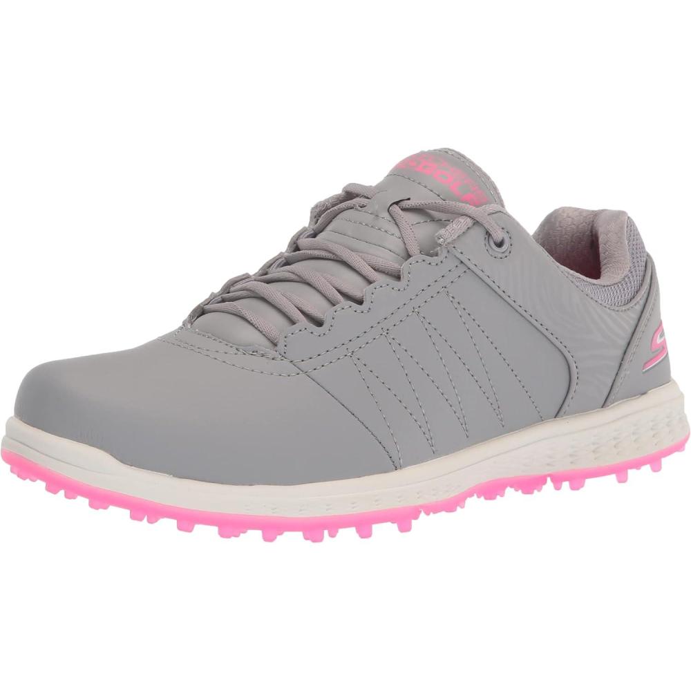 imageSkechers Womens Go Pivot Spikeless Golf Shoe SneakerGrayPink
