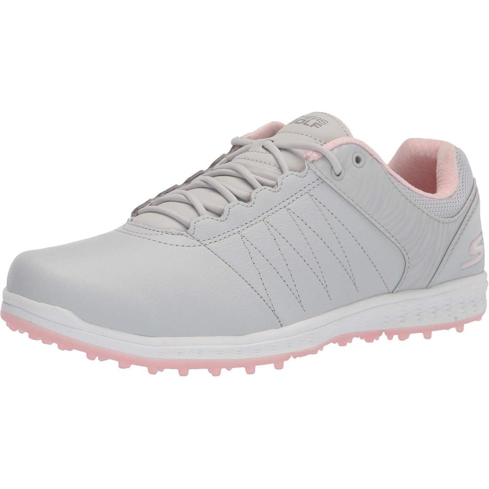 imageSkechers Womens Go Pivot Spikeless Golf Shoe SneakerLight GrayPink