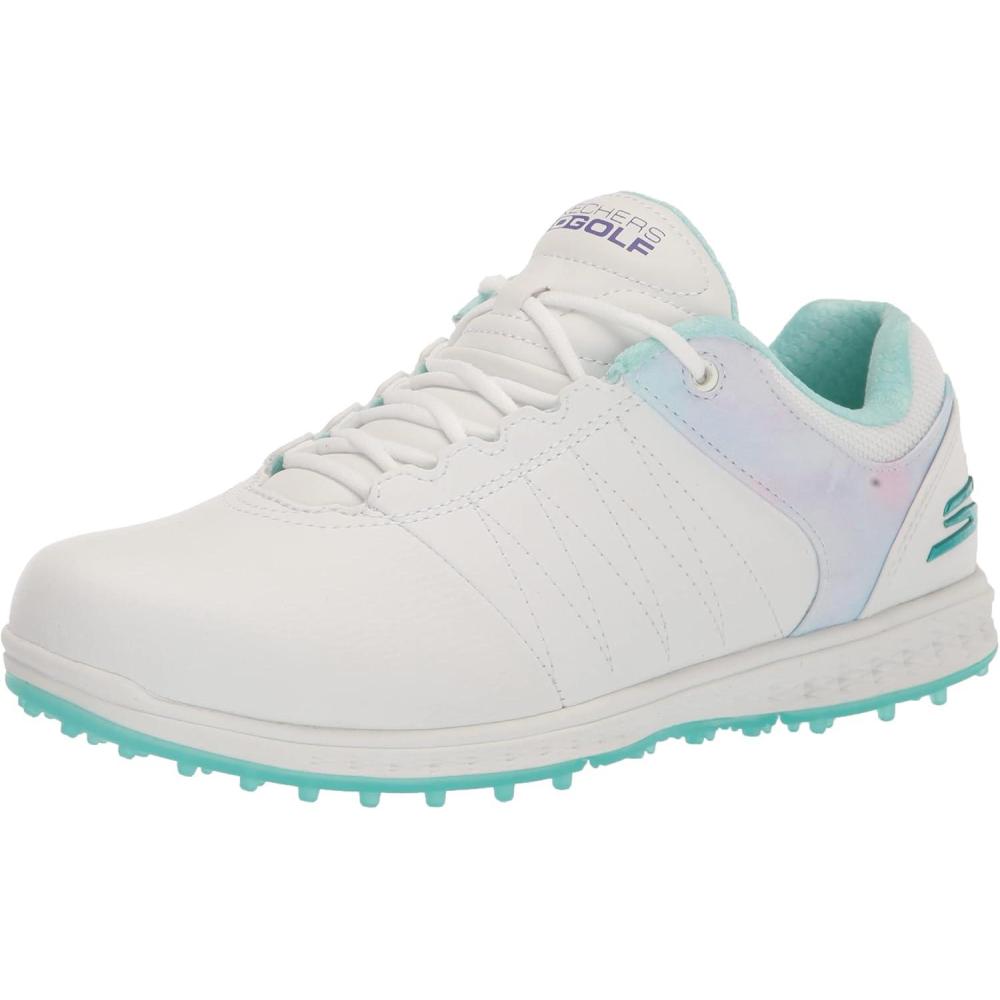 imageSkechers Womens Go Pivot Spikeless Golf Shoe SneakerWhiteMulti Splash Print