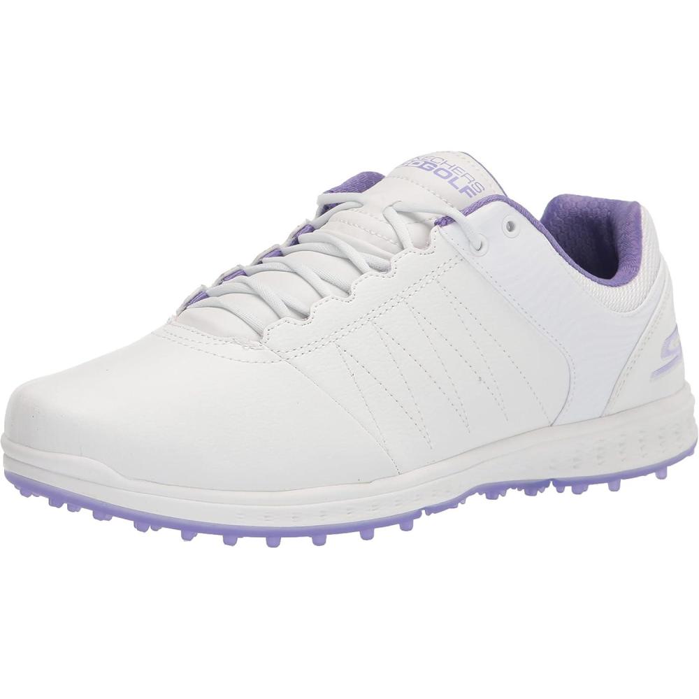 imageSkechers Womens Go Pivot Spikeless Golf Shoe SneakerWhitePurple