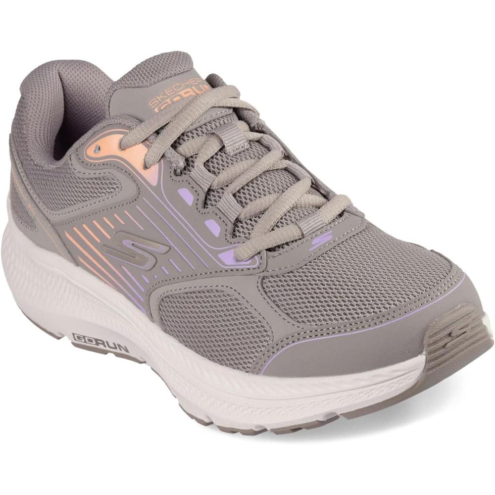 imageSkechers Womens Go Run Consistent 20 Advantage SneakerTaupeMulti