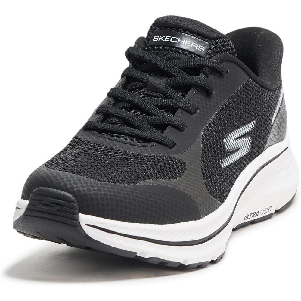 imageSkechers Womens Go Run Consistent 20 Captiva Hands Free Slipins SneakerBlackWhite