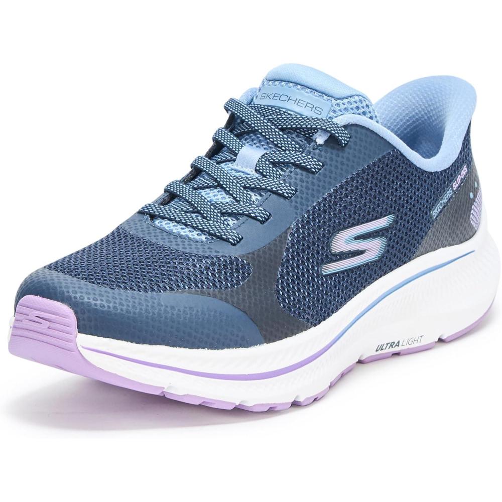 imageSkechers Womens Go Run Consistent 20 Captiva Hands Free Slipins SneakerNavyLavender