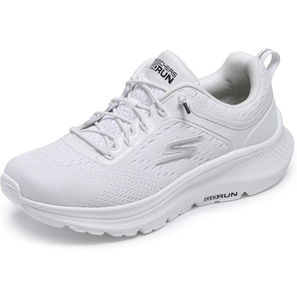 imageSkechers Womens Go Run Consistent 20 Duval SneakerWhiteBlack
