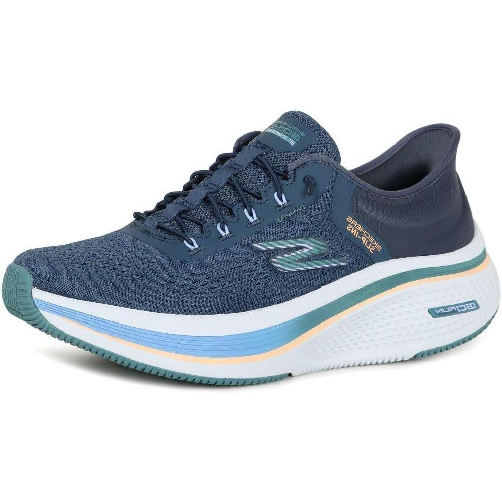 imageSkechers Womens Go Run Elevate 20 Banyan Hands Free Slipins SneakerNavyTeal