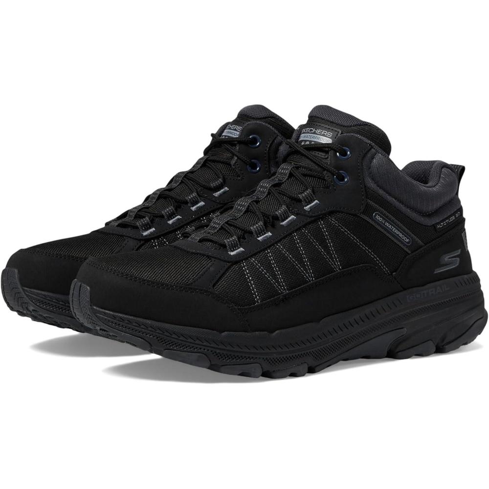 imageSkechers Womens Go Run Trail Altitude 20 Cold Creek Waterproof Hiking ShoeBlackCharcoal
