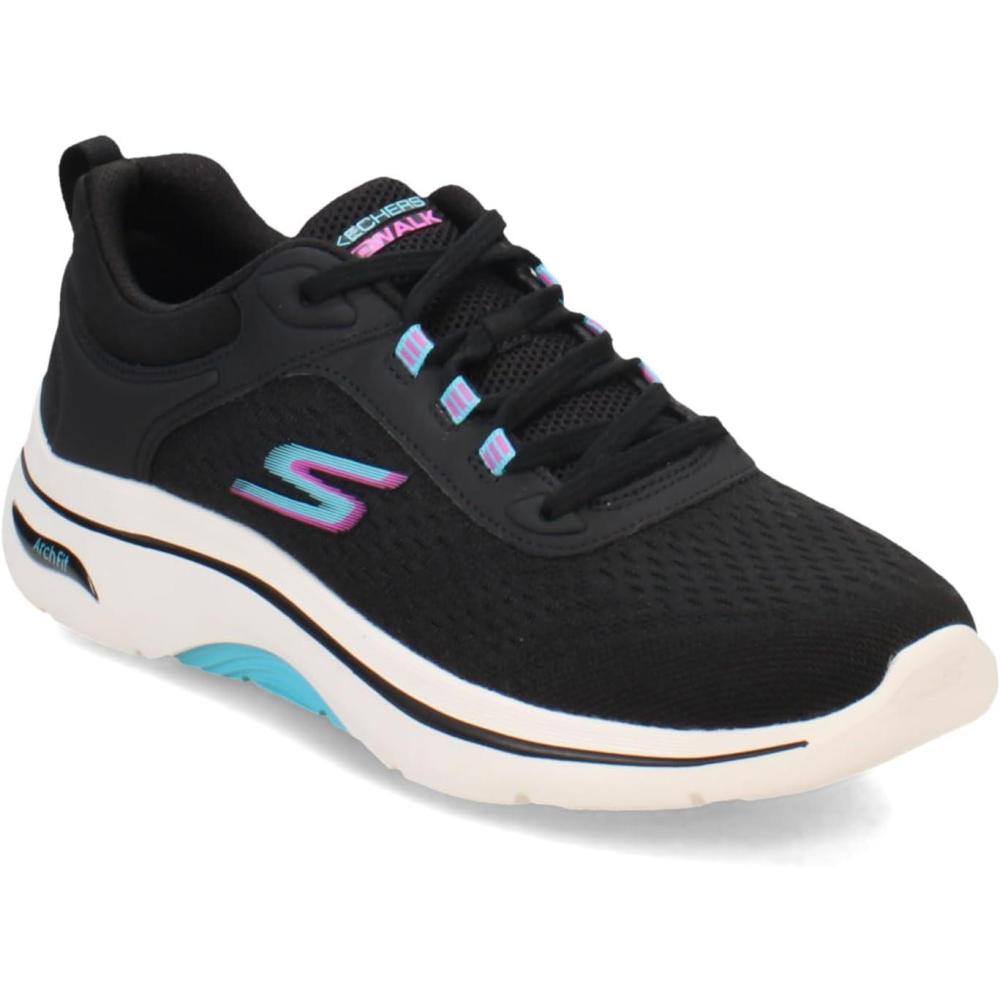 imageSkechers Womens Go Walk Arch Fit 20 Balin SneakerBlackMulti