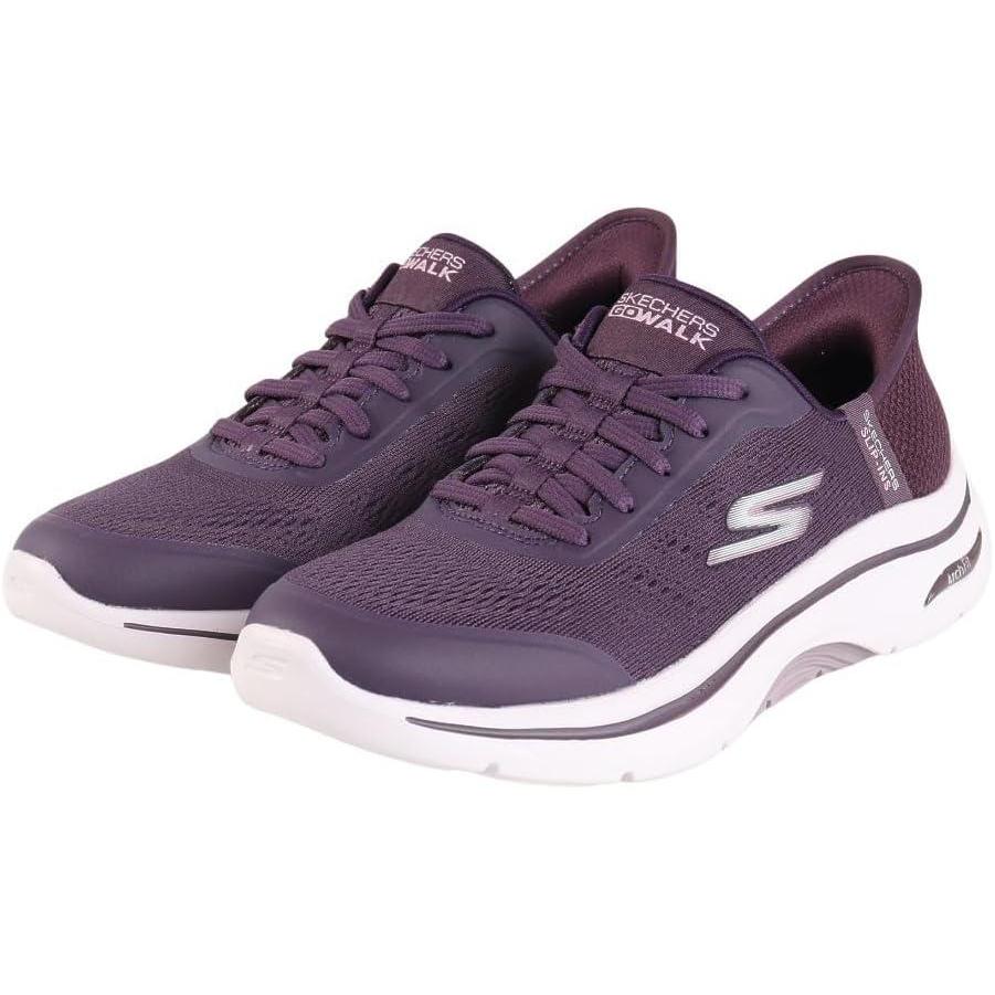 imageSkechers Womens Go Walk Arch Fit 20 Valencia Hands Free Slipins SneakerPlum