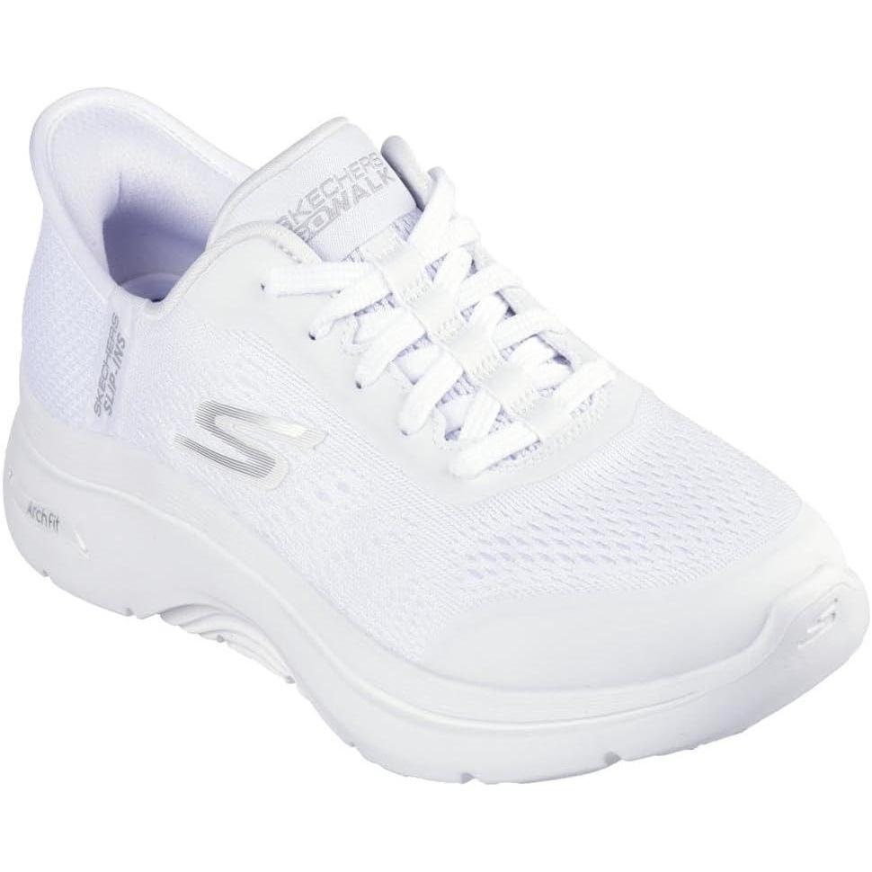 imageSkechers Womens Go Walk Arch Fit 20 Valencia Hands Free Slipins SneakerWhite