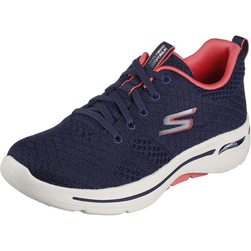 imageSkechers Womens Go Walk Arch Fit Unify SneakerNavyCoral