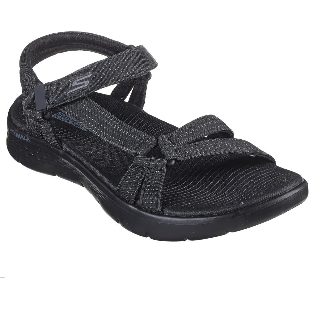 imageSkechers Womens Go Walk Flex SandalSublime SportBlackBlack