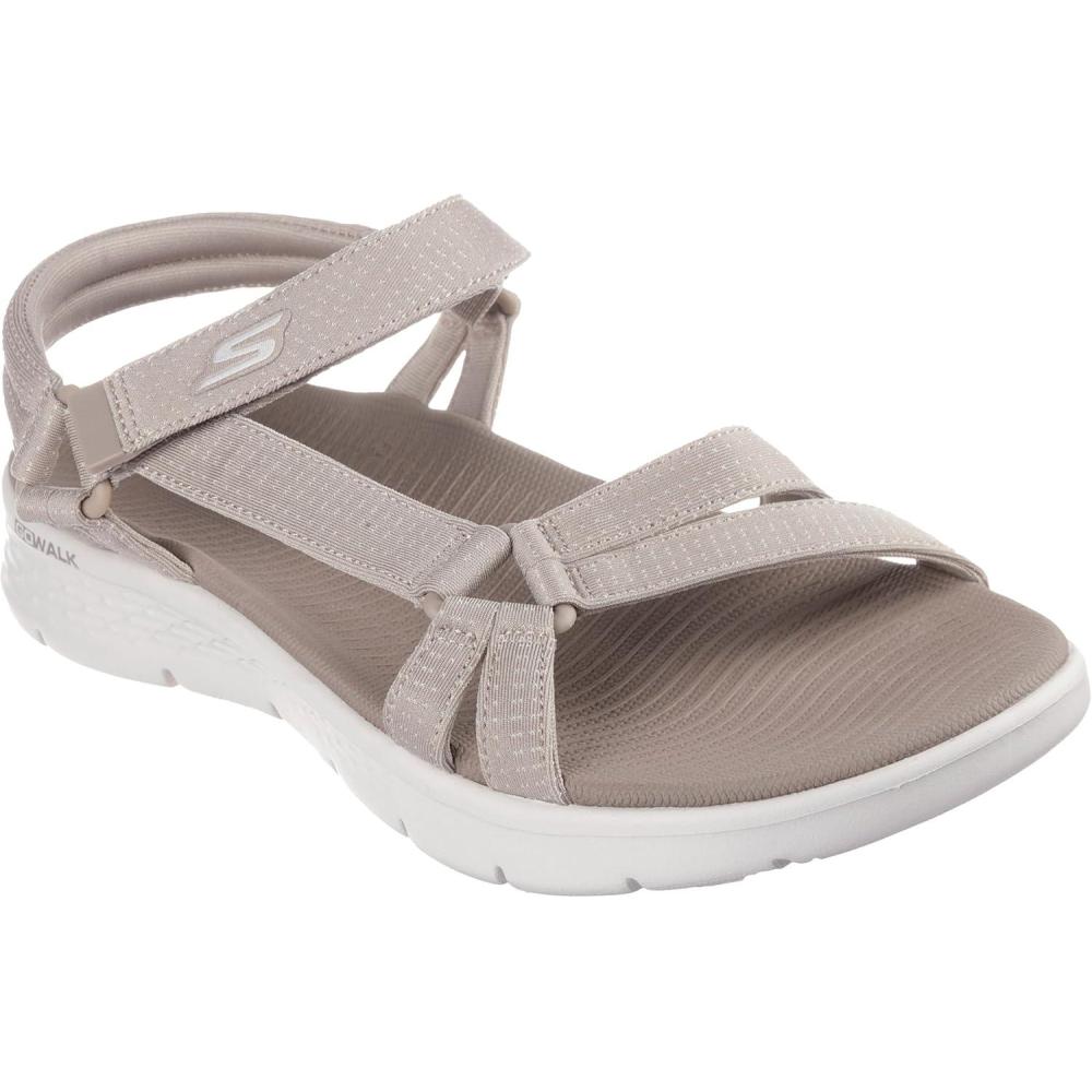 imageSkechers Womens Go Walk Flex SandalSublime SportTaupe