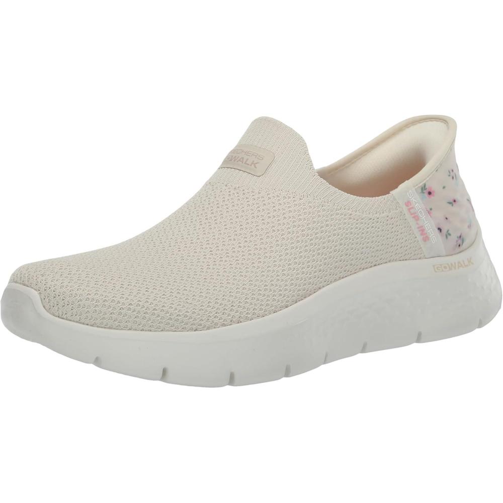 imageSkechers Womens Go Walk Flex Sunset Rose Hands Free Slipins SneakerOffwhite