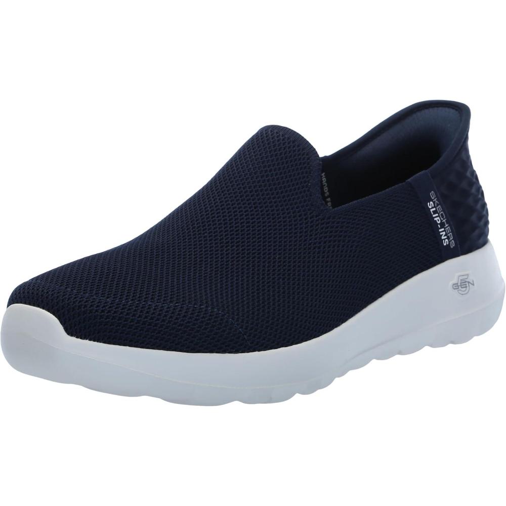 imageSkechers Womens Go Walk Joy Vela Hands Free Slipins SneakerNavyWhite