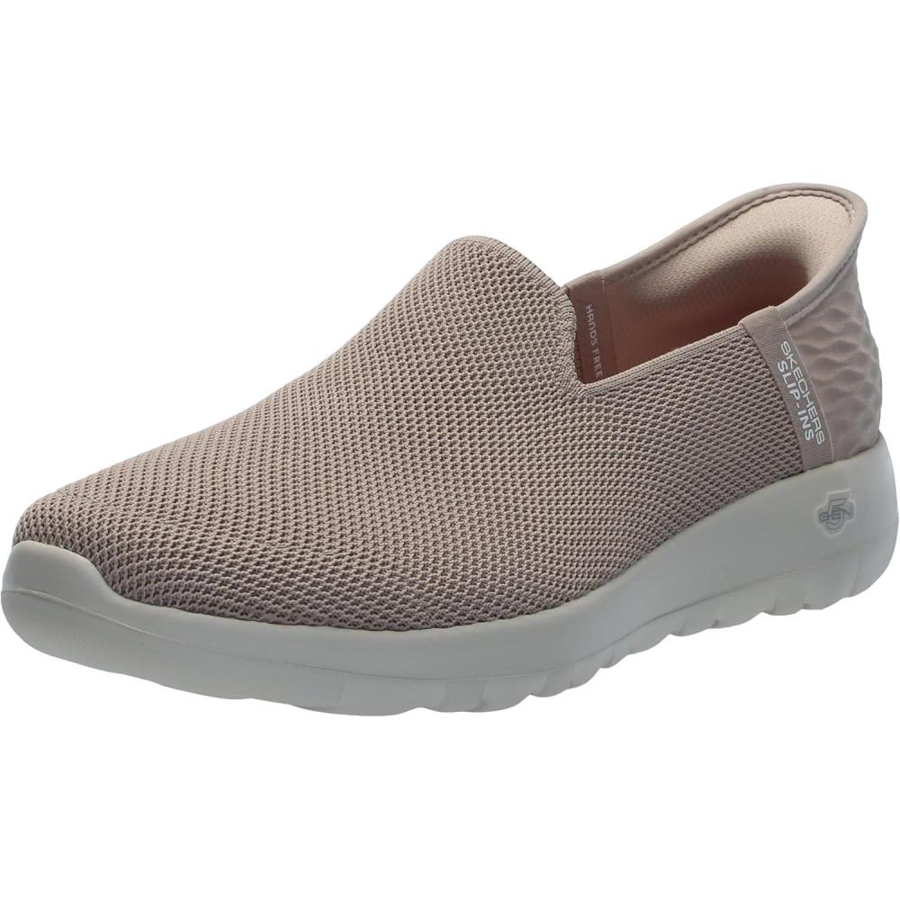 imageSkechers Womens Go Walk Joy Vela Hands Free Slipins SneakerTaupe
