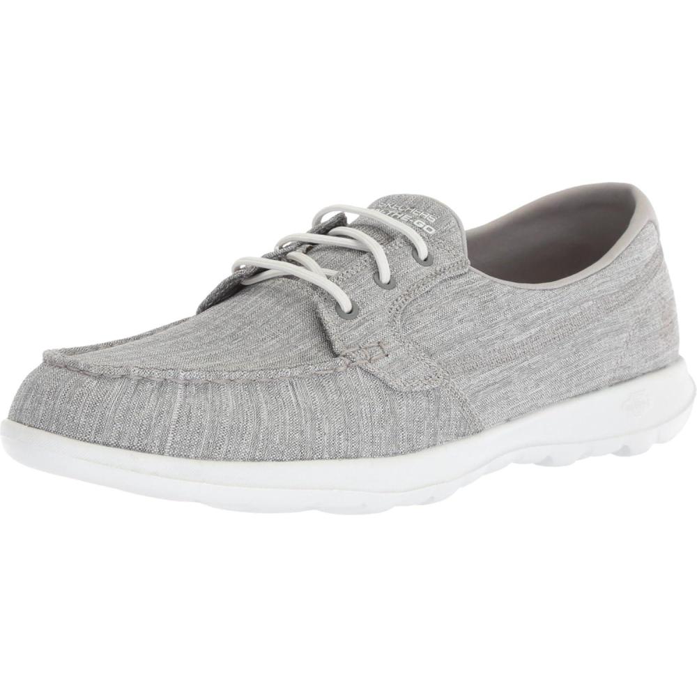 imageSkechers Womens Go Walk Lite15433 Boat ShoeGray Ash