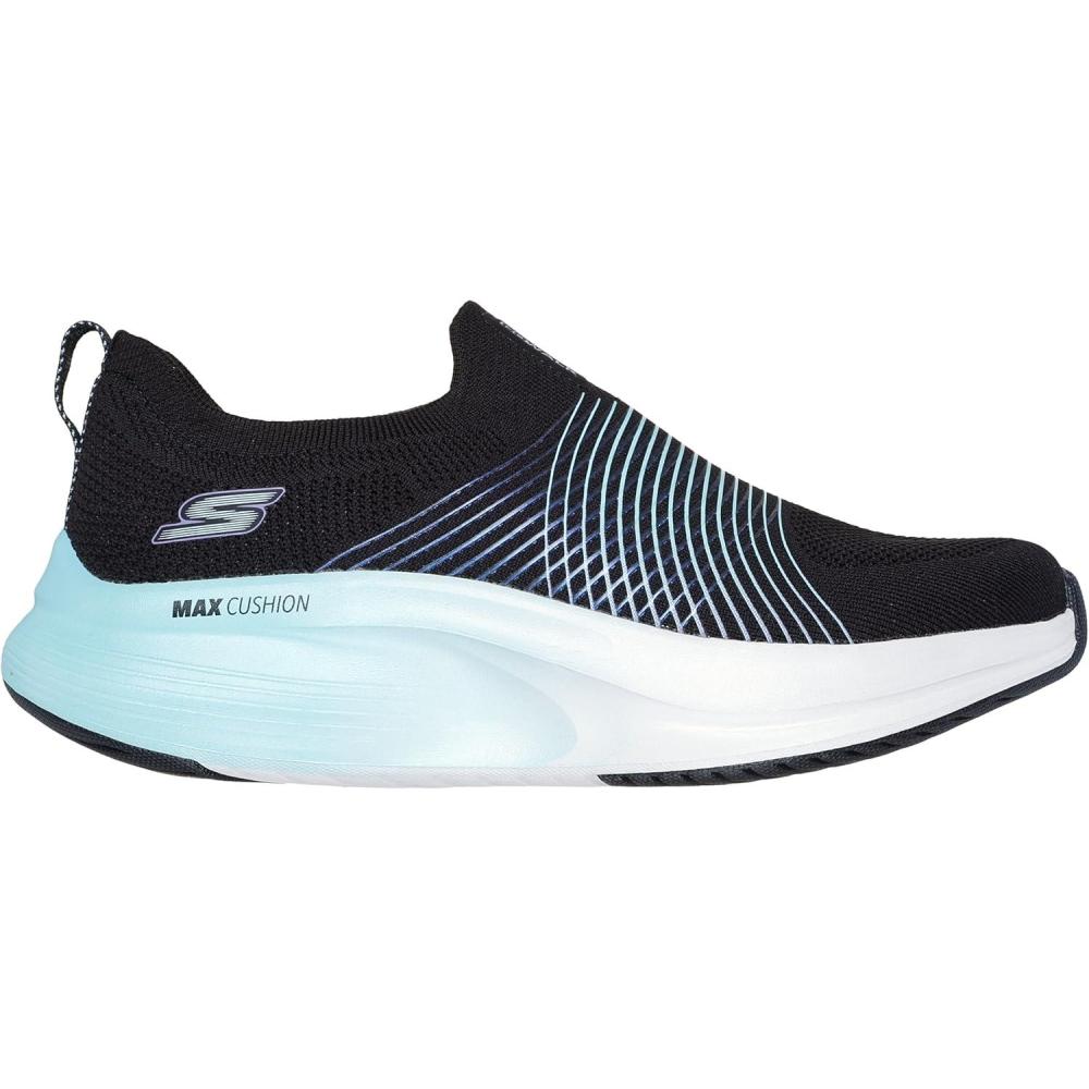 imageSkechers Womens Go Walk Max Walker Sally SneakerBlackAqua