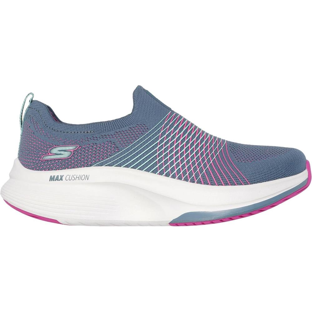 imageSkechers Womens Go Walk Max Walker Sally SneakerCharcoalPurple