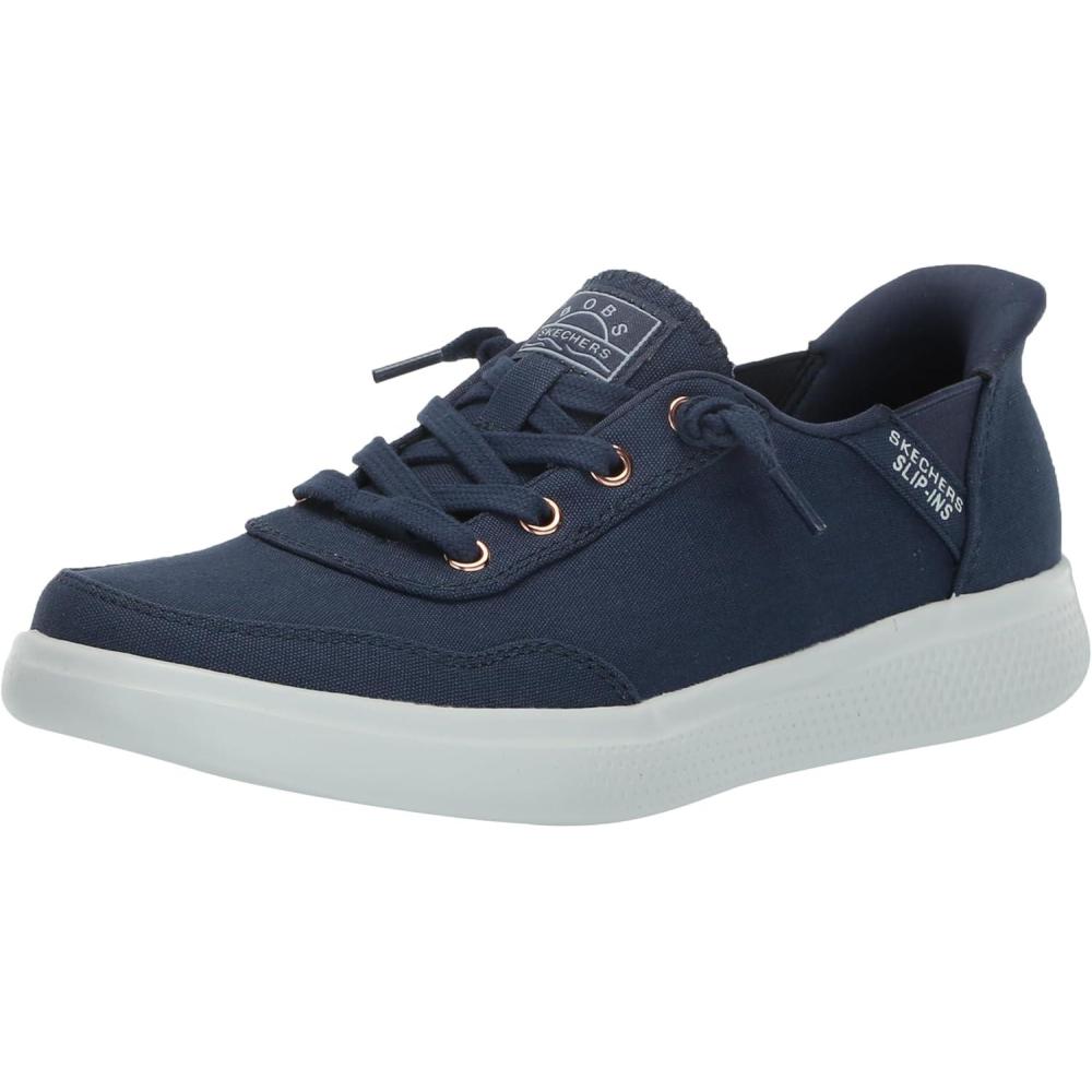imageSkechers Womens Hands Free SlipIns Skip Cute  B Cute Sweet SneakerNavy