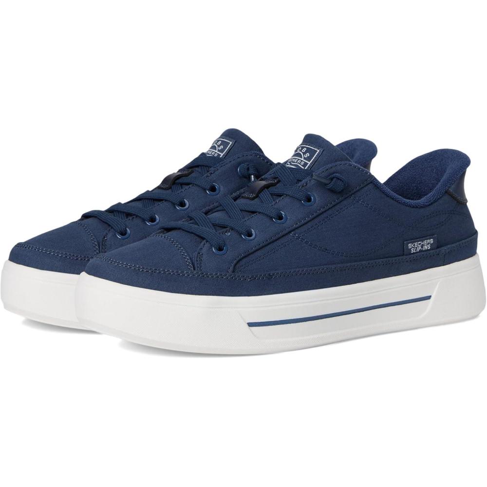 imageSkechers Womens Hands Free Slipins BobsSocial SneakerNavy