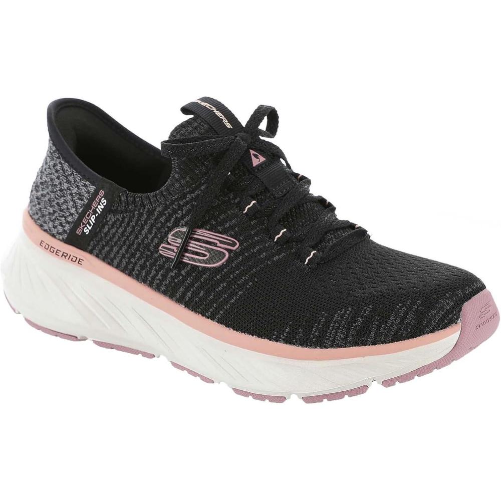 imageSkechers Womens Hands Free Slipins Edgeride SneakerBkpkblackPink