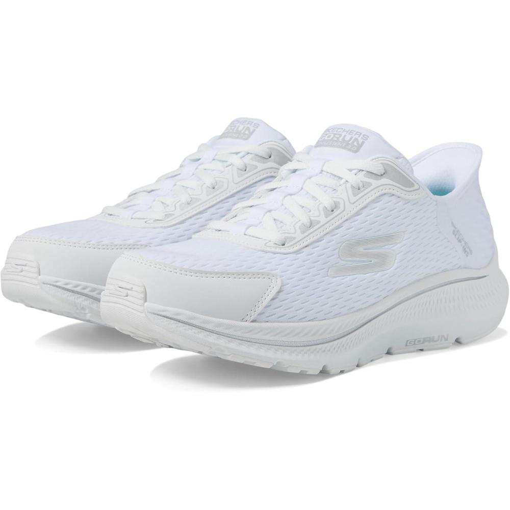 imageSkechers Womens Hands Free Slipins Go Run Consistent 20 Endure SneakerWhiteSilver