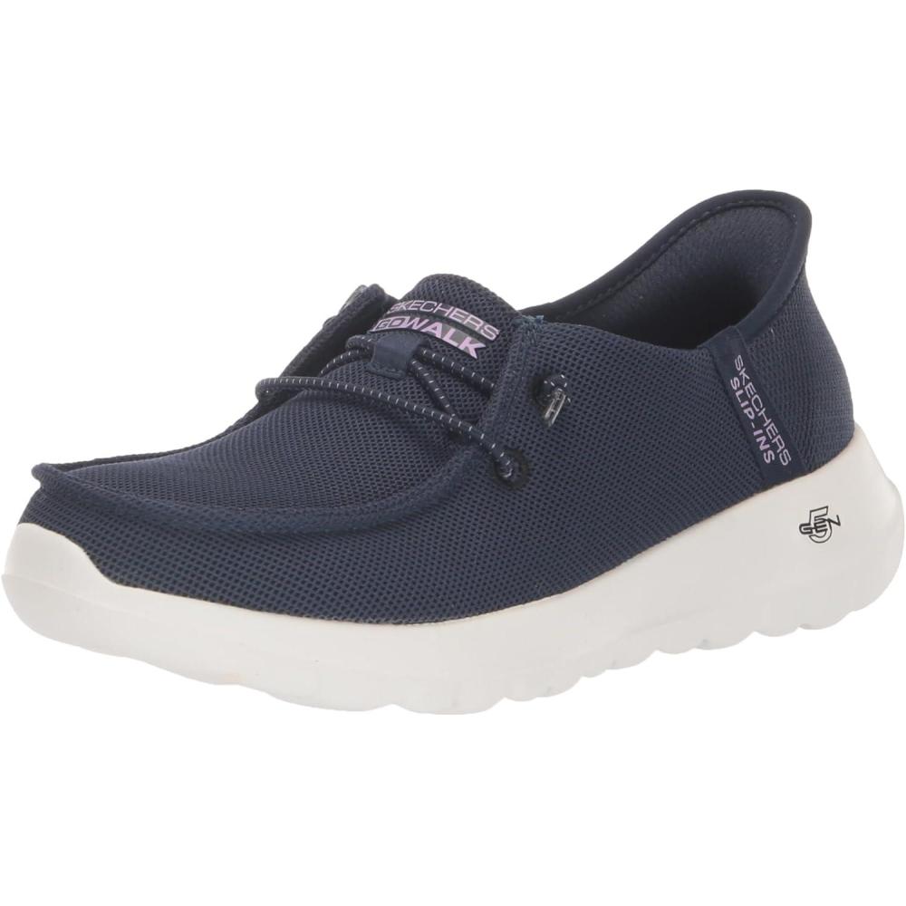 imageSkechers Womens Hands Free Slipins Go Walk Joy Moc Toe Casual Shoe SneakerNavyLavender