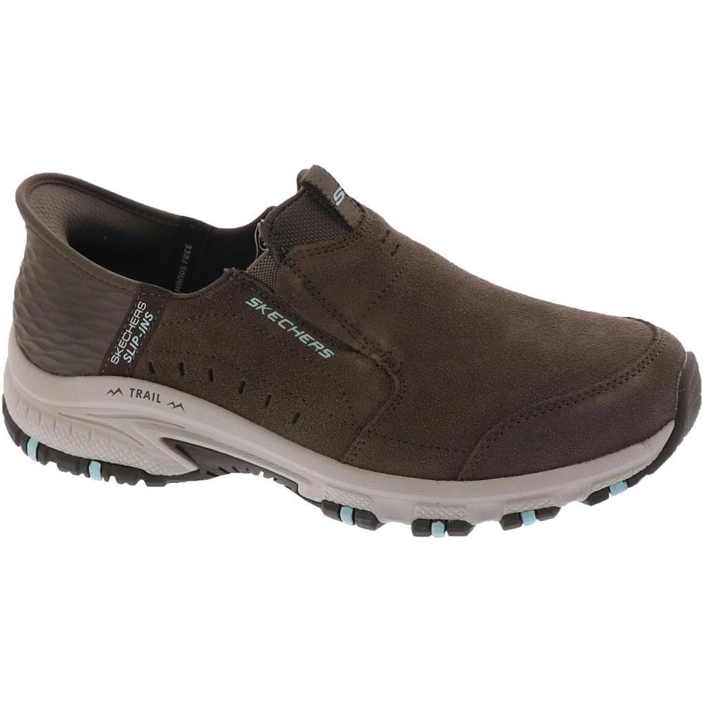 imageSkechers Womens HillcrestSunapee Hands Free Slipins SneakerDarkTaupe