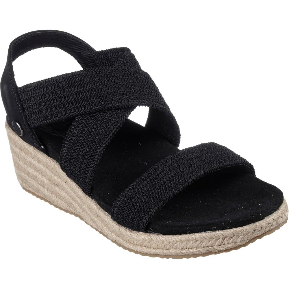 imageSkechers Womens Martha Stewart Arch Fit BeverleeBrentwood Wedge SandalBlack