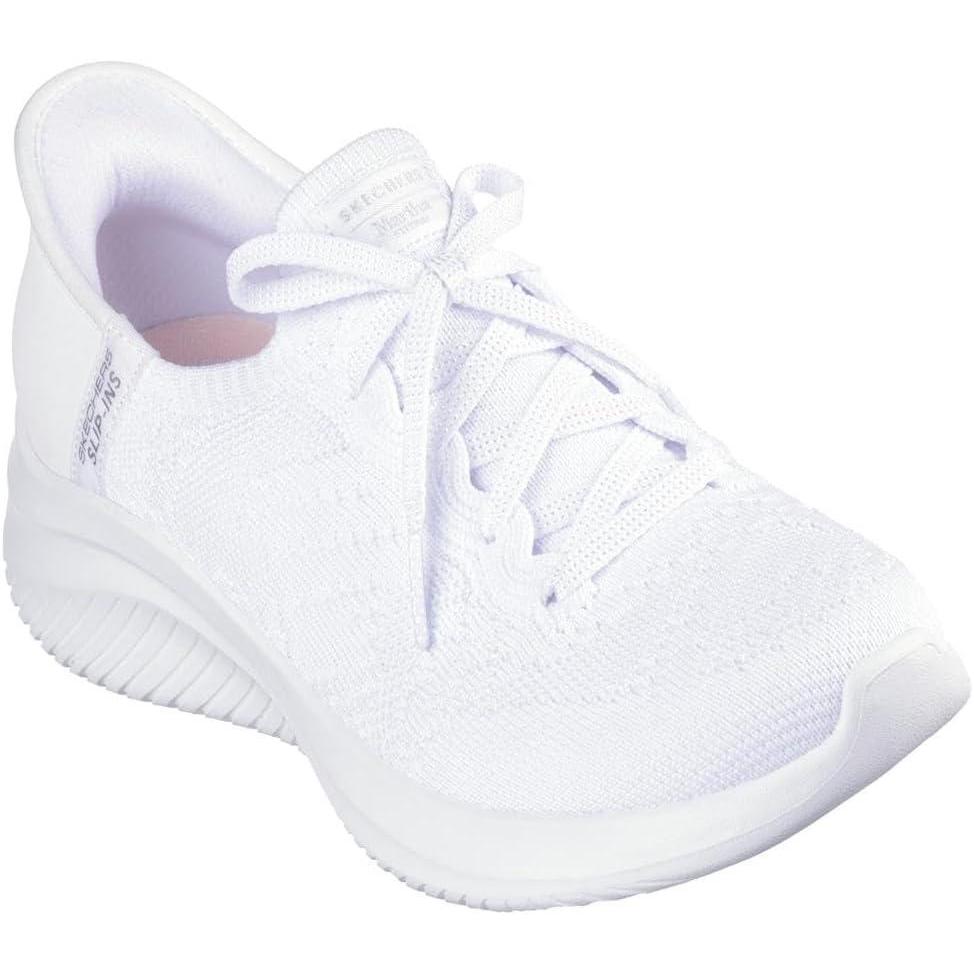 imageSkechers Womens Martha Stewart Ultra Flex 30Back on Track Hands Free Slipins SneakerWhitewht
