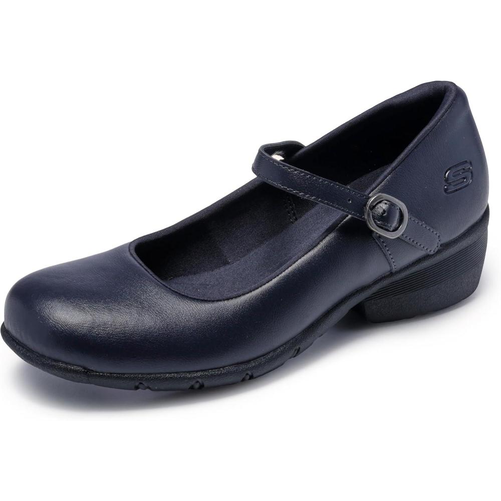 imageSkechers Womens Mary Jane Elsit Slip Resistant Health Care Professional ShoeNvy