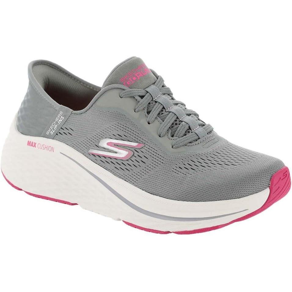 imageSkechers Womens Max Cushioning Elite 20 Vanish Hands Free Slipins SneakerCharcoalPink