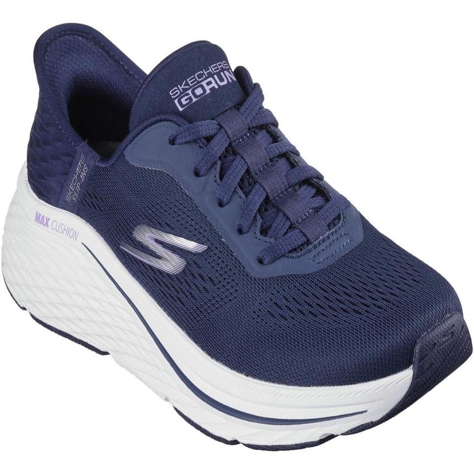 imageSkechers Womens Max Cushioning Elite 20 Vanish Hands Free Slipins SneakerNavyLavender