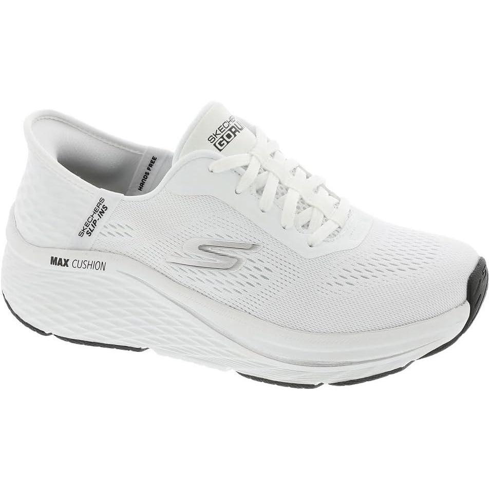 imageSkechers Womens Max Cushioning Elite 20 Vanish Hands Free Slipins SneakerWhiteBlack