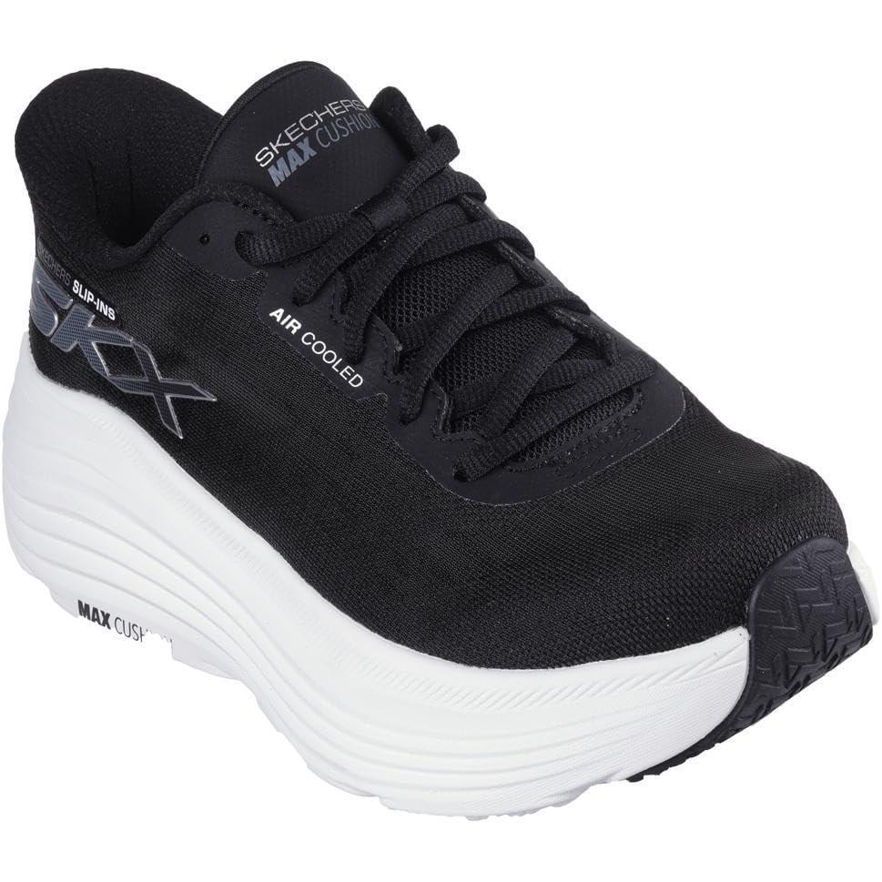 imageSkechers Womens Max Cushioning Endeavour Hallandale Hands Free Slipins SneakerBlackWhite