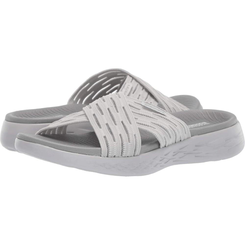 imageSkechers Womens On The Go 600  Sunrise Slide SandalGrey
