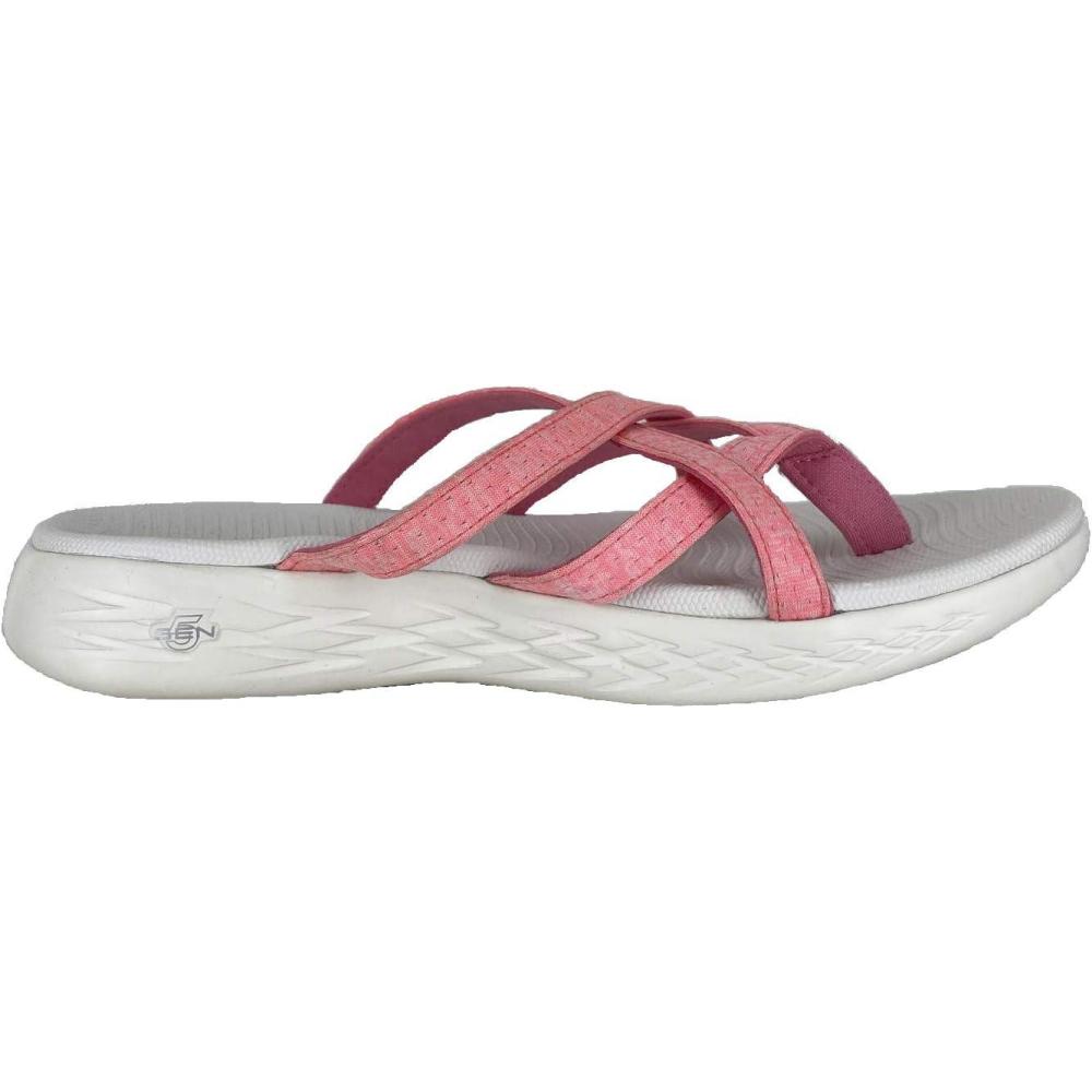 imageSkechers Womens OnThego 600 Dainty Flat SandalCoral
