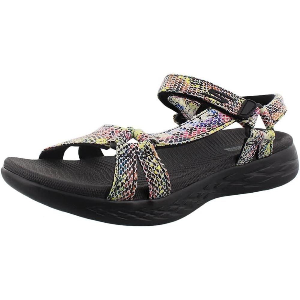 imageSkechers Womens OnThego 600Brilliancy Sport SandalBlackMulti