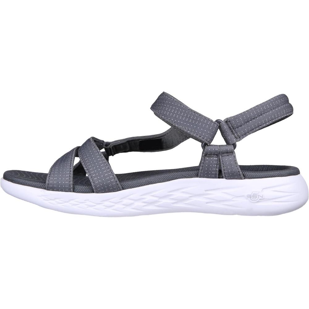 imageSkechers Womens OnThego 600Brilliancy Sport SandalCharcoal