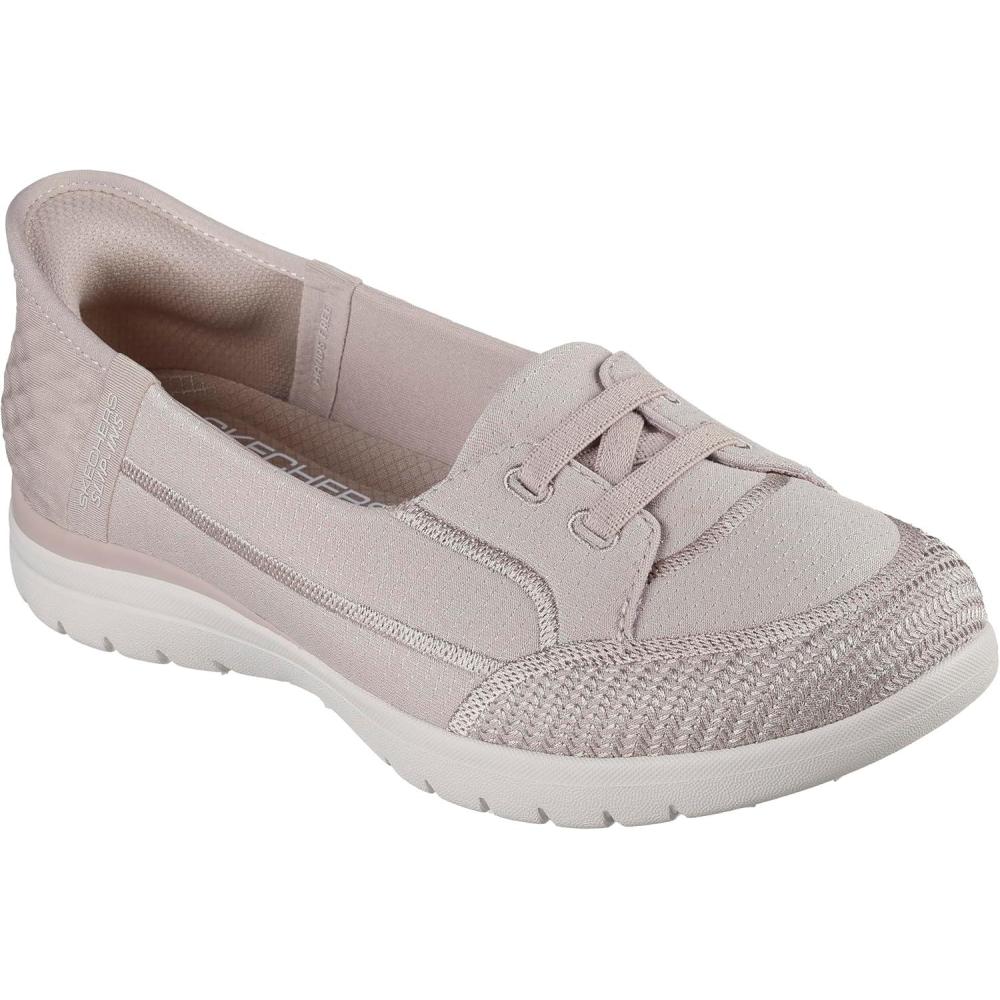 imageSkechers Womens OnThego FlexTop Notch Hands Free Slipins Loafer FlatTaupe
