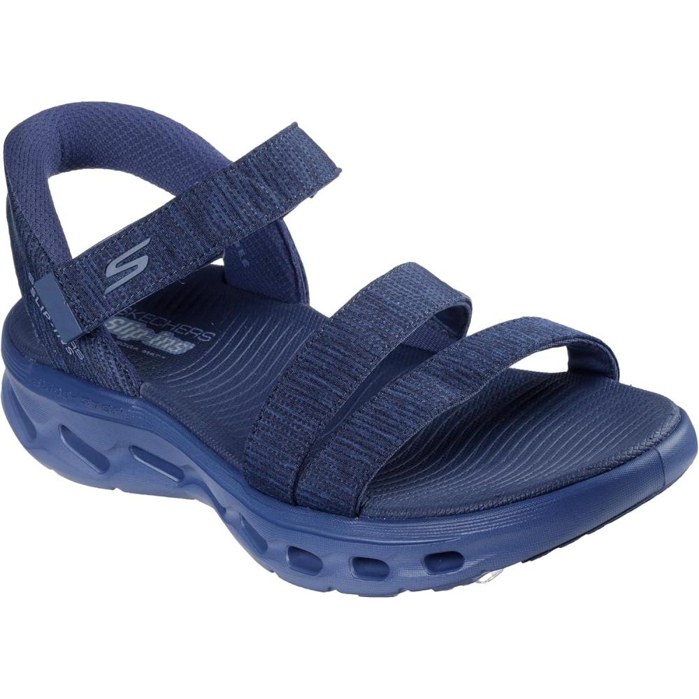 imageSkechers Womens OnThego Glide Step 20 Hands Free Slipins SandalGiselle FishermanNavy